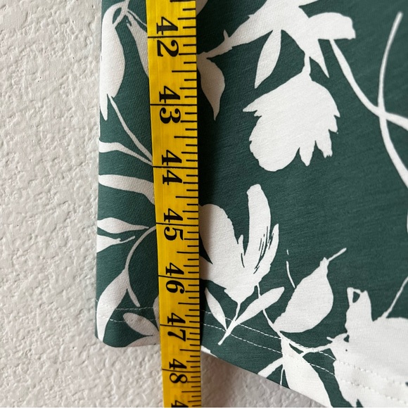 Pact Tropical Palms Organic Cotton Fit & Flare Midi Dress Eco Vacation XS - Picture 16 of 16